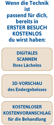 invisalign unsichtbare kieferorthopädie erste besuch kostenlos